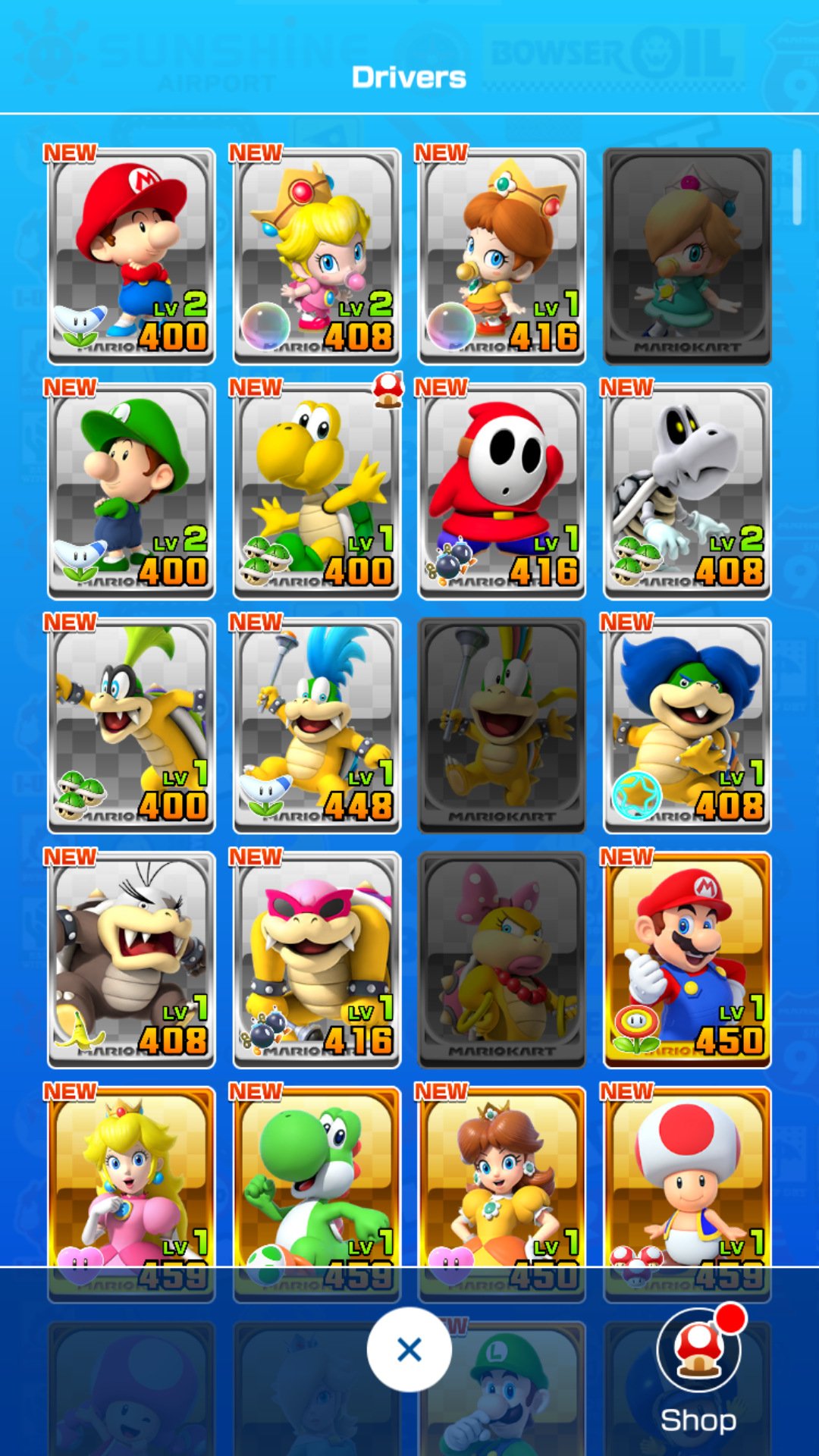 Driver collection in English