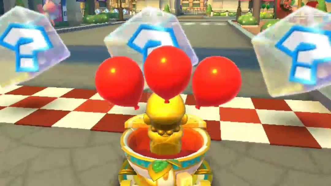 Mario Kart ReTour multiplayer balloon battle in Paris